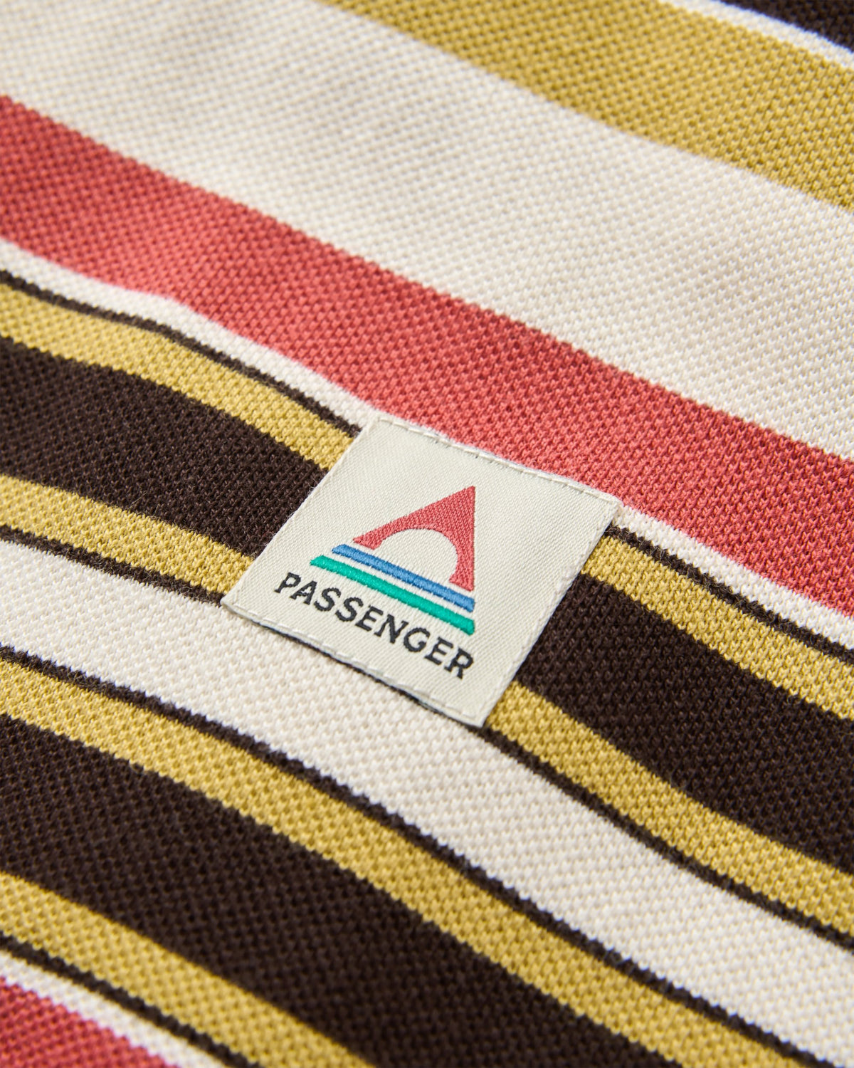 Wild Pine Stripe T-Shirt - Redwood Multi Stripe - Flatlay