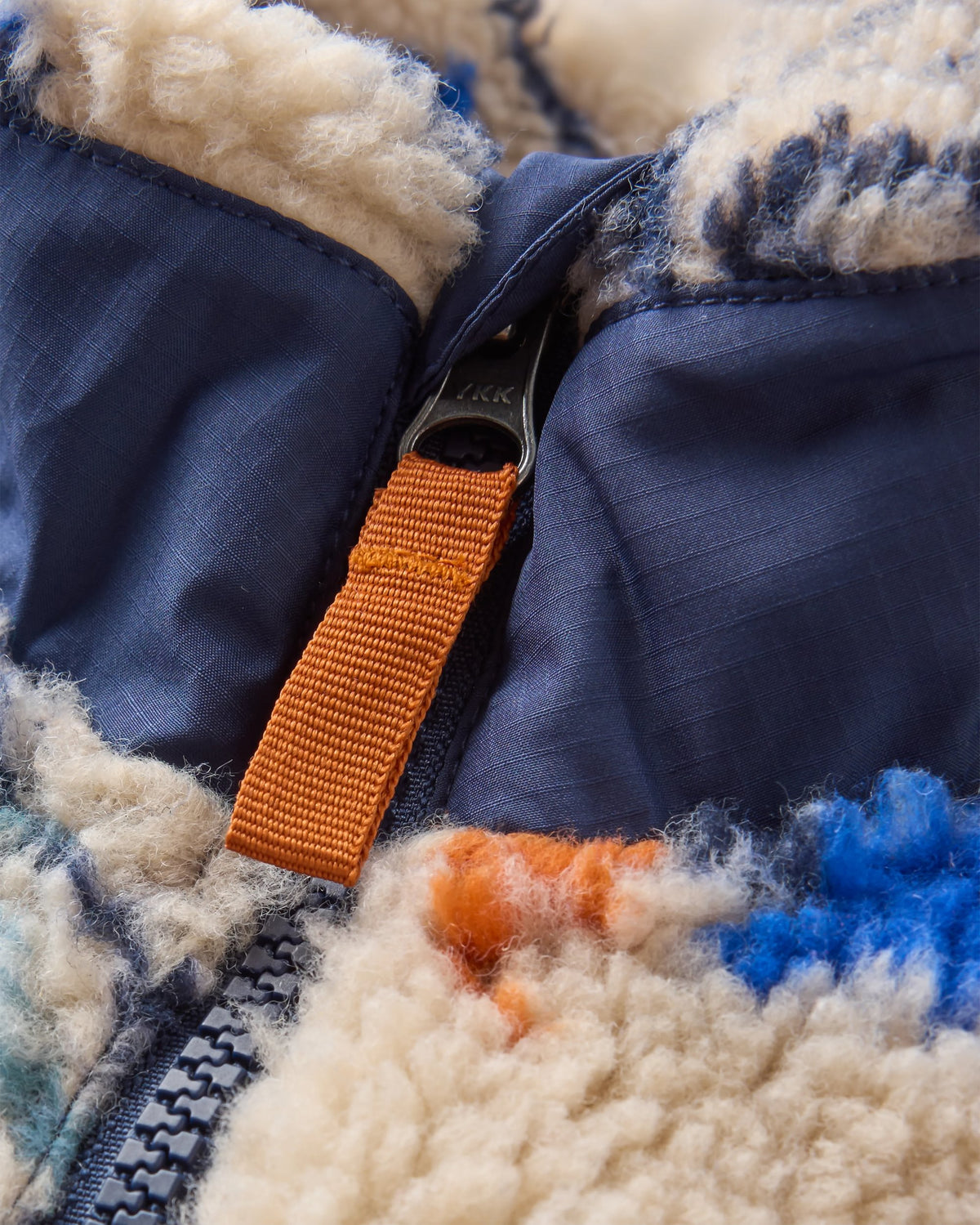 Offroad Sherpa 1/2 Zip Fleece - Abstract Strata Multi - Flatlay