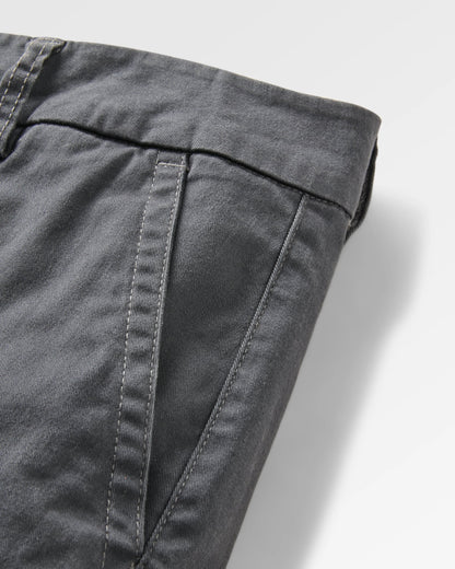 365 Cotton Short - Charcoal - Flatlay
