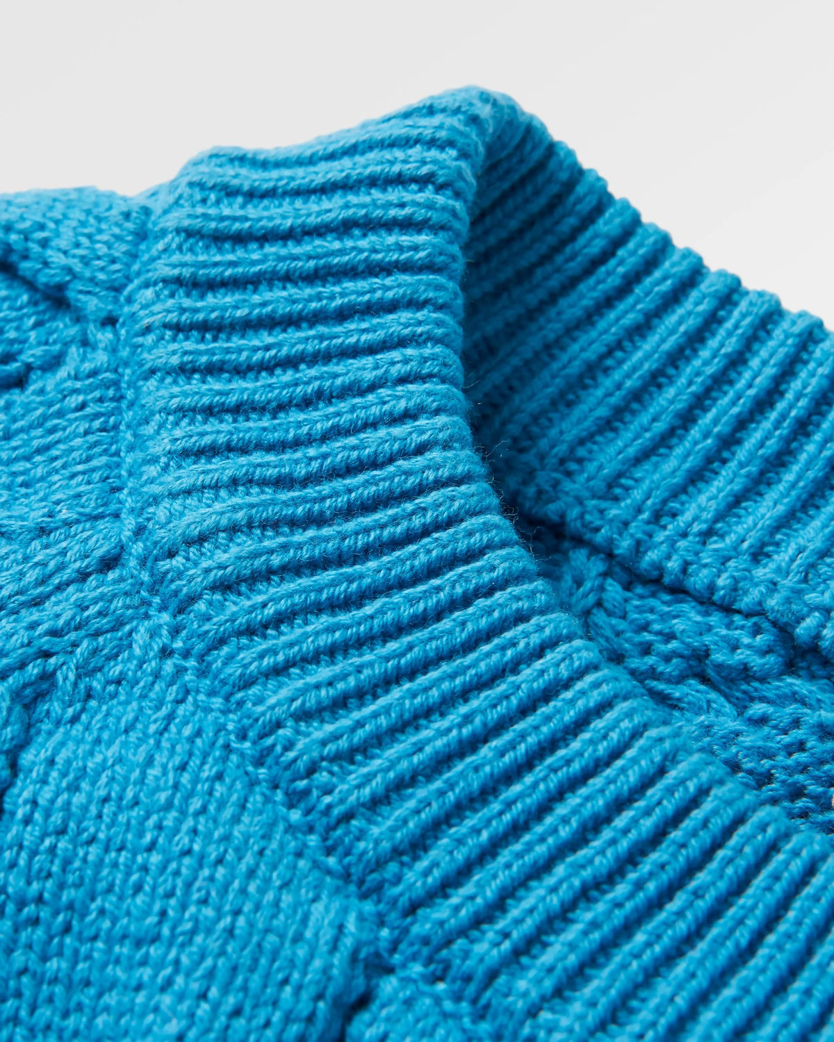 Comfort Knitted Jumper - Atlantic Blue - Flatlay