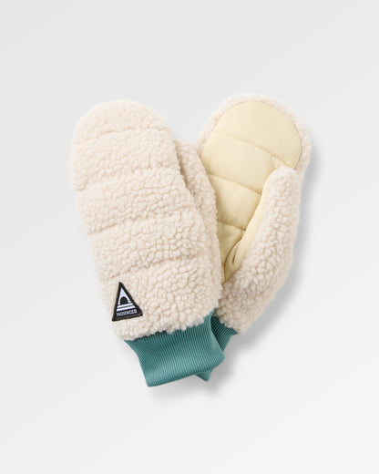 Avalanche Sherpa Mittens - Oatmeal - Flatlay