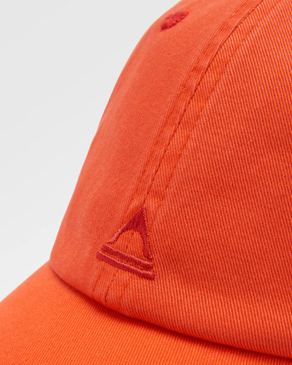 Classic 6 Panel Cap - Ember Orange - Flatlay