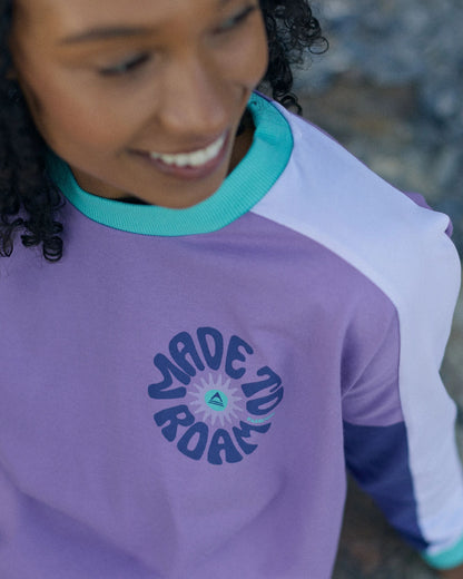 Easy Days Cotton LS T-Shirt - Retro Purple - Lifestyle