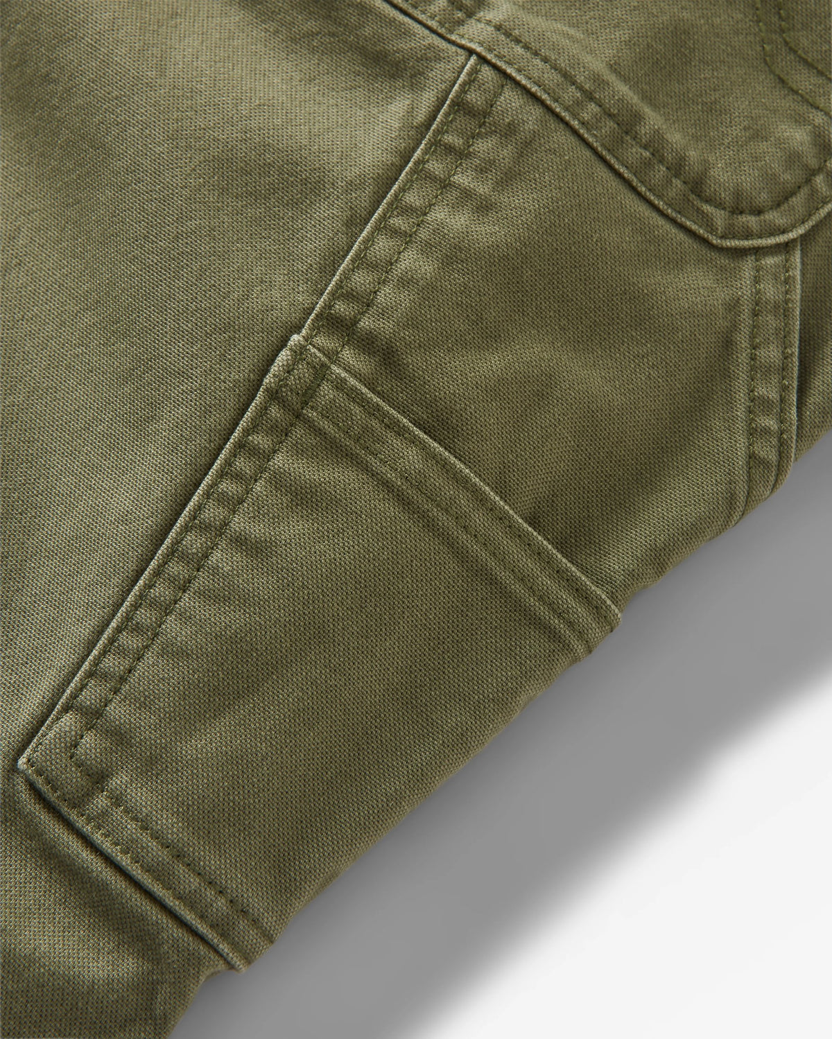 Vantage Cotton Canvas Trouser - Khaki - Flatlay