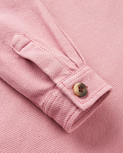 Maya Twill Overshirt - Pink Haze - Flatlay