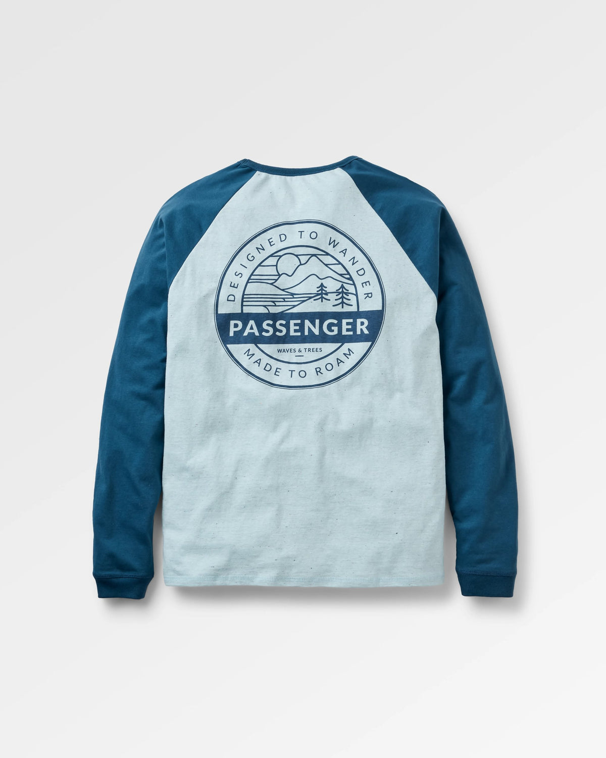 Odyssey Raglan LS T-Shirt - Ice Blue - Flatlay