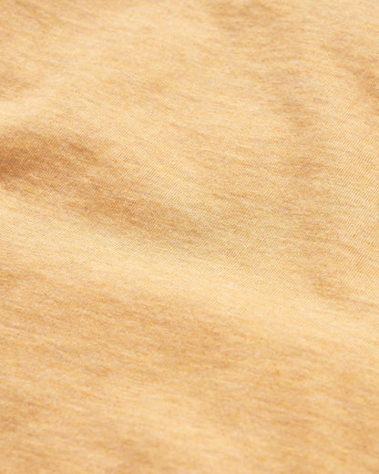 Yuca Cotton T-Shirt - Dusty Ochre Marl - Flatlay