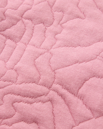 Seagrass Quilted Hoodie - Pink Haze - Flatlay