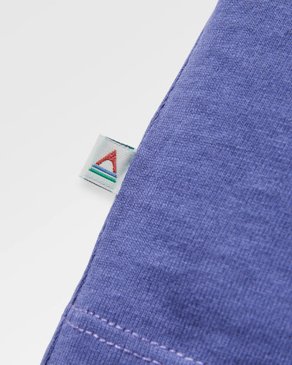 Tall Pines Men's T-Shirt - Purple Indigo - Flatlay