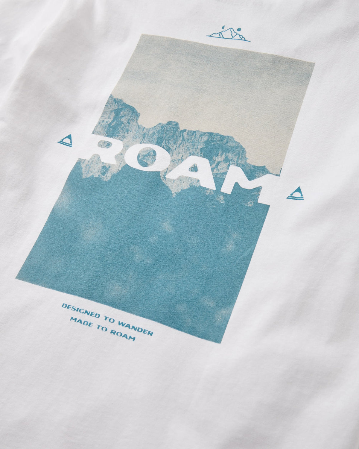 Roam T-Shirt - White - Flatlay