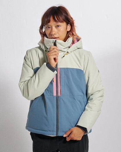 Lumi Insulated Jacket - Seaglass - Studio Model