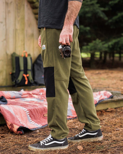 Set Off Polar Fleece Jogger - True Black/ Khaki - Lifestyle
