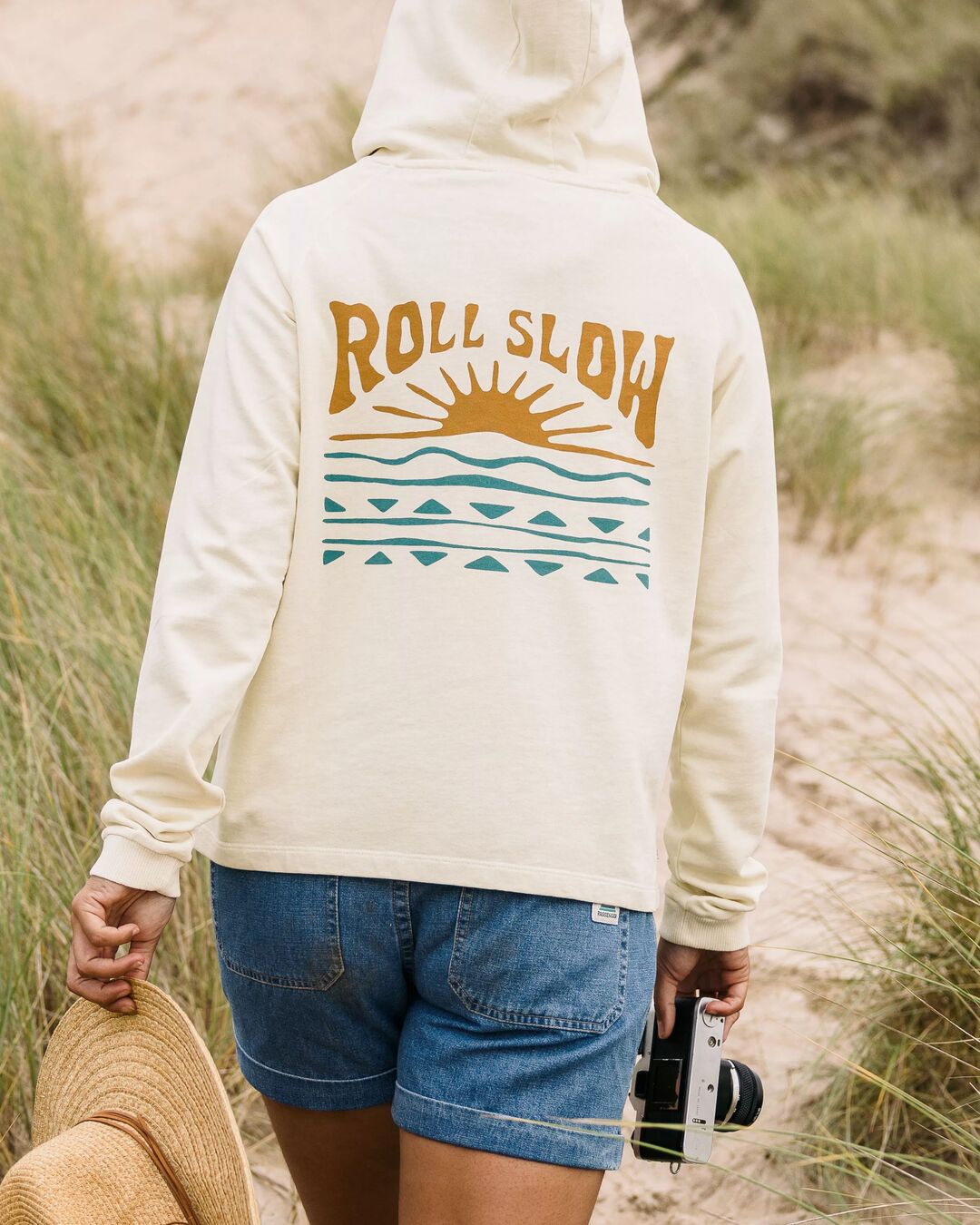 Rolling Slow Hoodie - Pale Yellow - Lifestyle