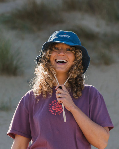 Forest Cord Bucket Hat - Ash Blue - Lifestyle - Female