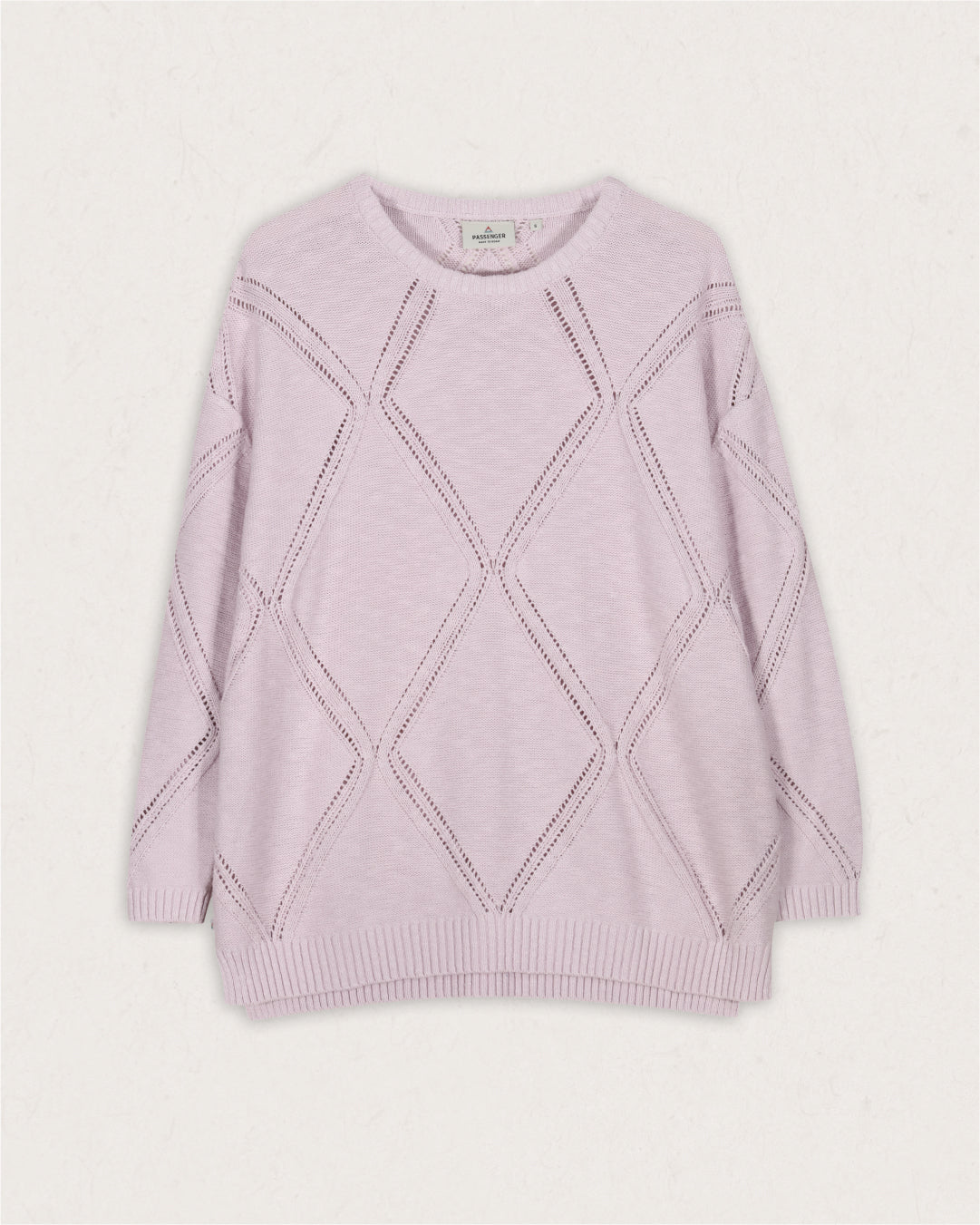 Palm Oversized Knitted Jumper - Orchid Hush - Lifestyle
