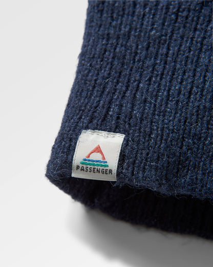 Sandbar Cable Knitted Jumper - Rich Navy - Flatlay
