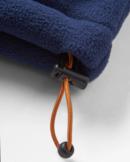 Loch Hooded Polar Fleece - Rain Forest/Rich Navy - Flatlay