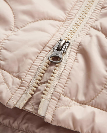 Flora Long Insulated Parka - White Pepper - Flatlay