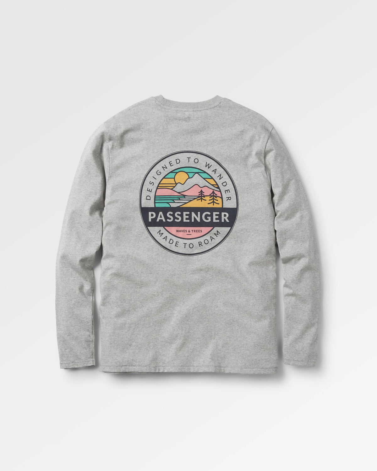 Odyssey LS T-Shirt - Mid Grey Marl - Flatlay