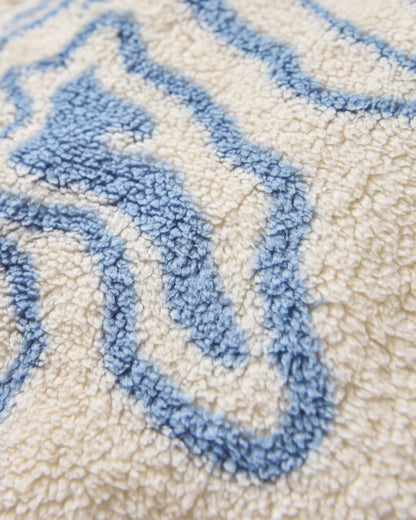 Iris Collarless Fleece - Strata Swirl Birch - Flatlay