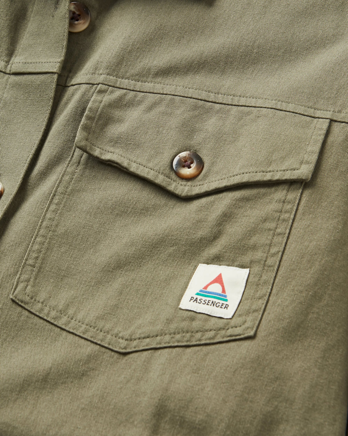 Stella LS Shirt - Dusty Olive - Flatlay