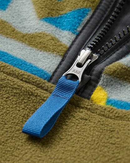 Set Off Polar 1/4 Zip Fleece - Views Dark Olive - Flatlay