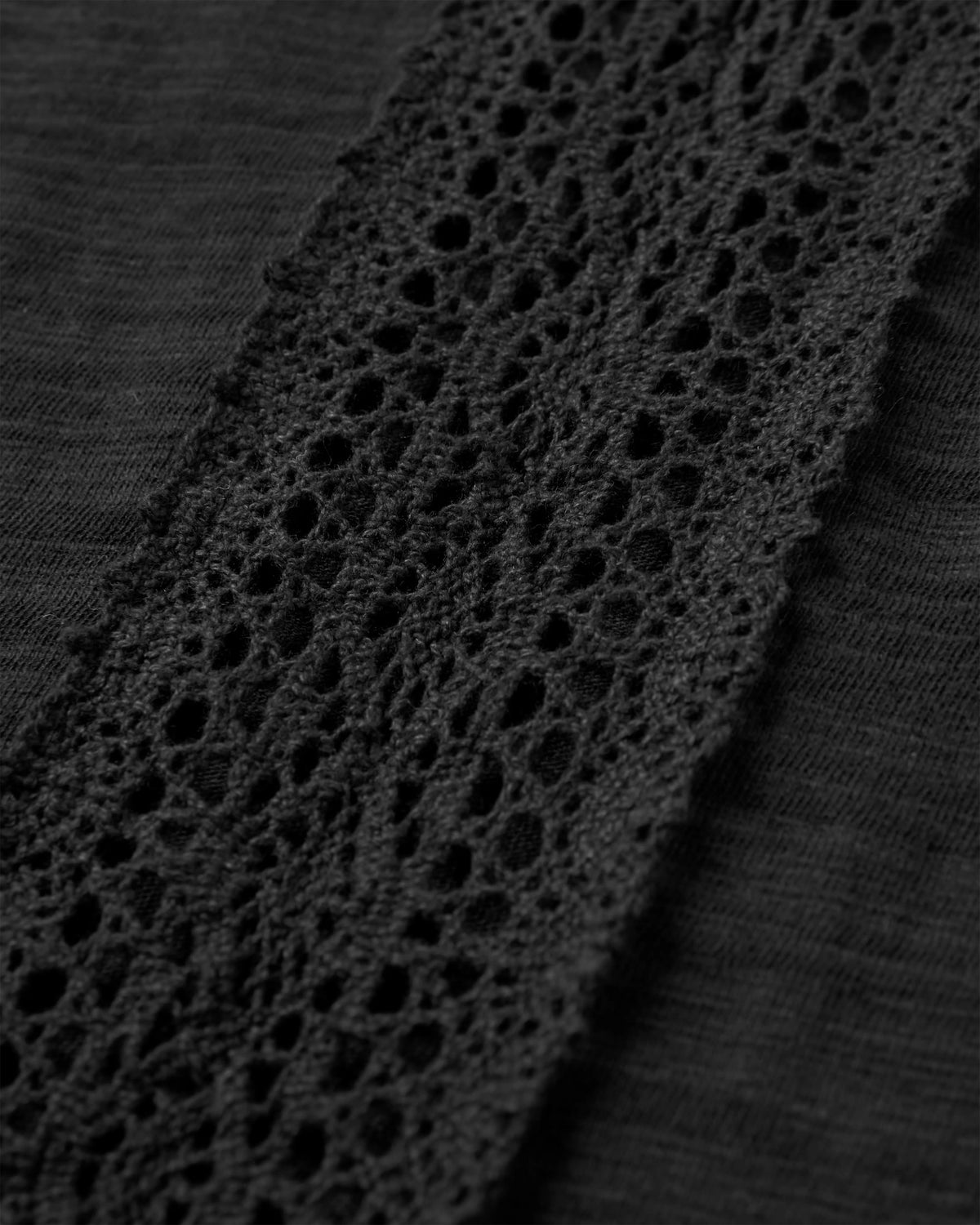 Rivergate Top - Black - Flatlay