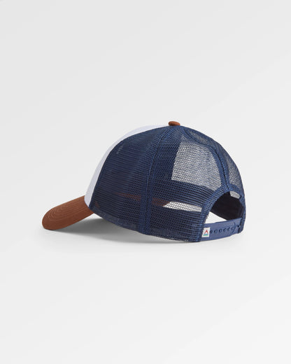 Made To Roam Trucker Cap - Rich Navy/Rubber - Flatlay