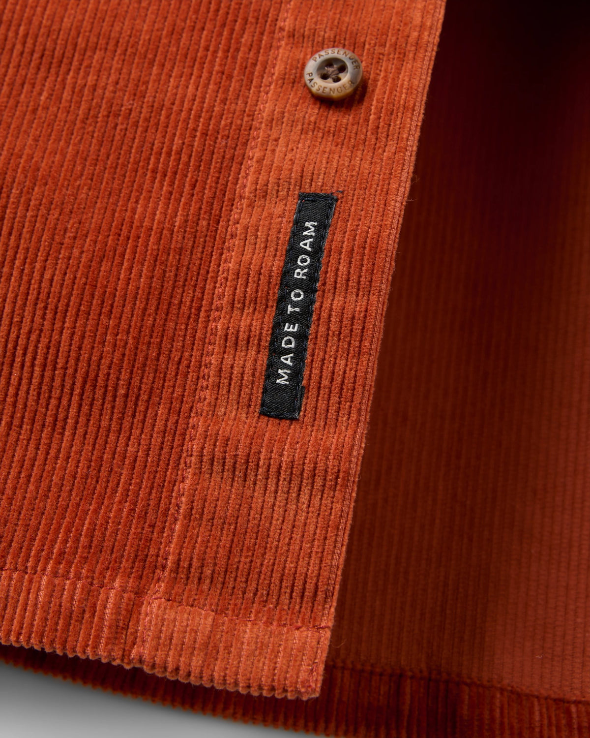 Backcountry Cord Shirt - Dark Rust - Flatlay