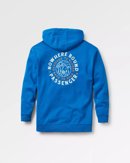 In The Woods Hoodie - True Blue - Flatlay
