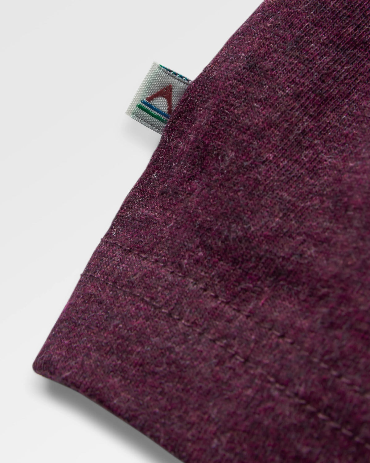Heritage Relaxed Fit T-Shirt - Wine Marl - Flatlay