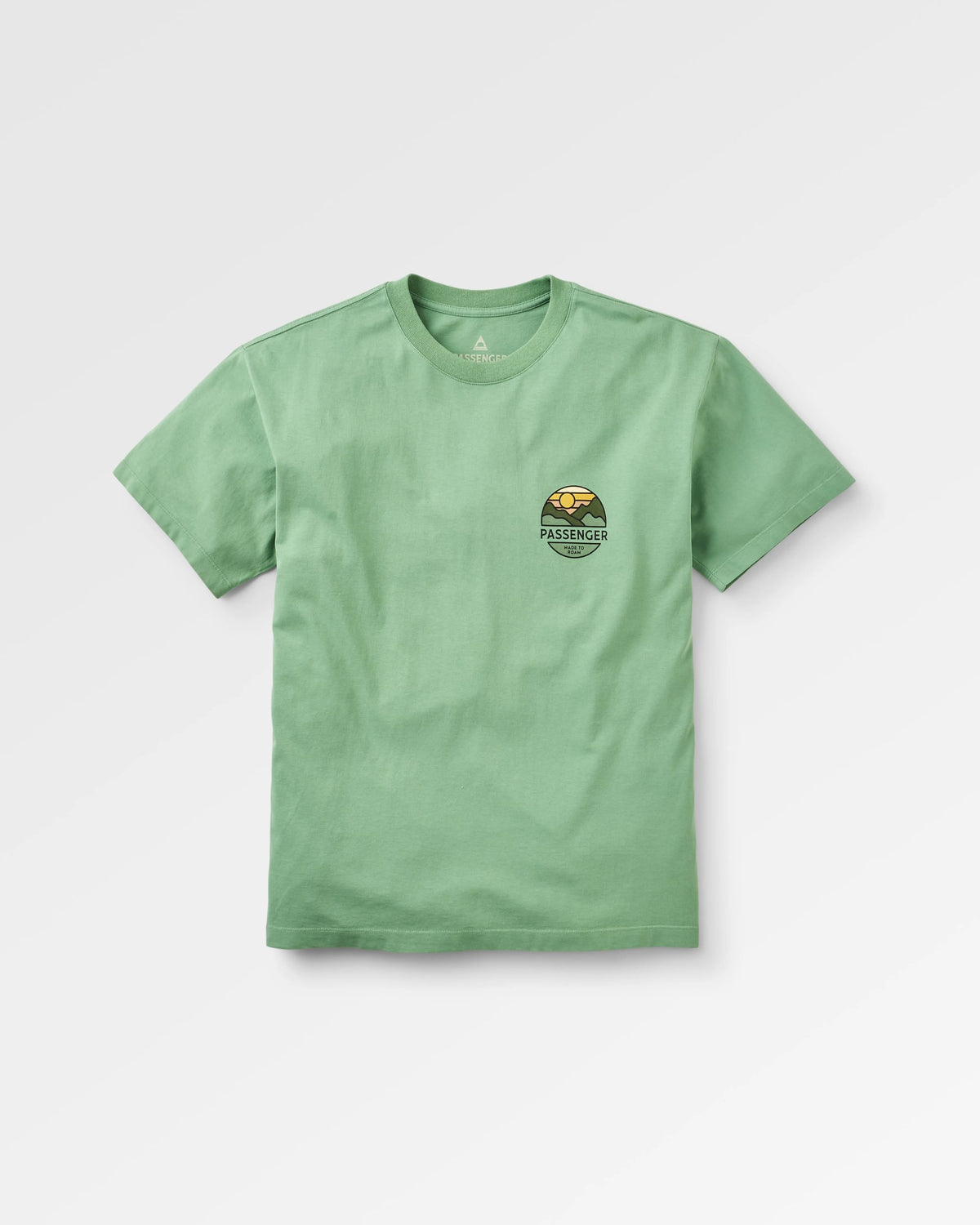 Laidback Relaxed Fit T-Shirt - Stem Green - Flatlay