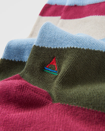 Vista Socks - Rhubarb - Flatlay