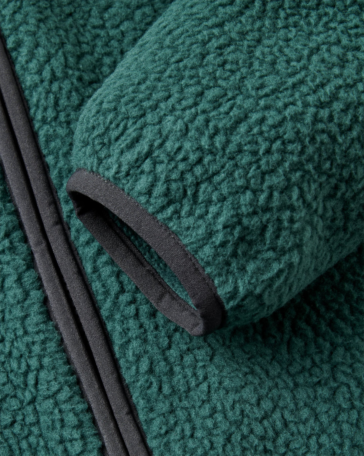 Reconnect Sherpa Fleece - Dark Fern  - Flatlay