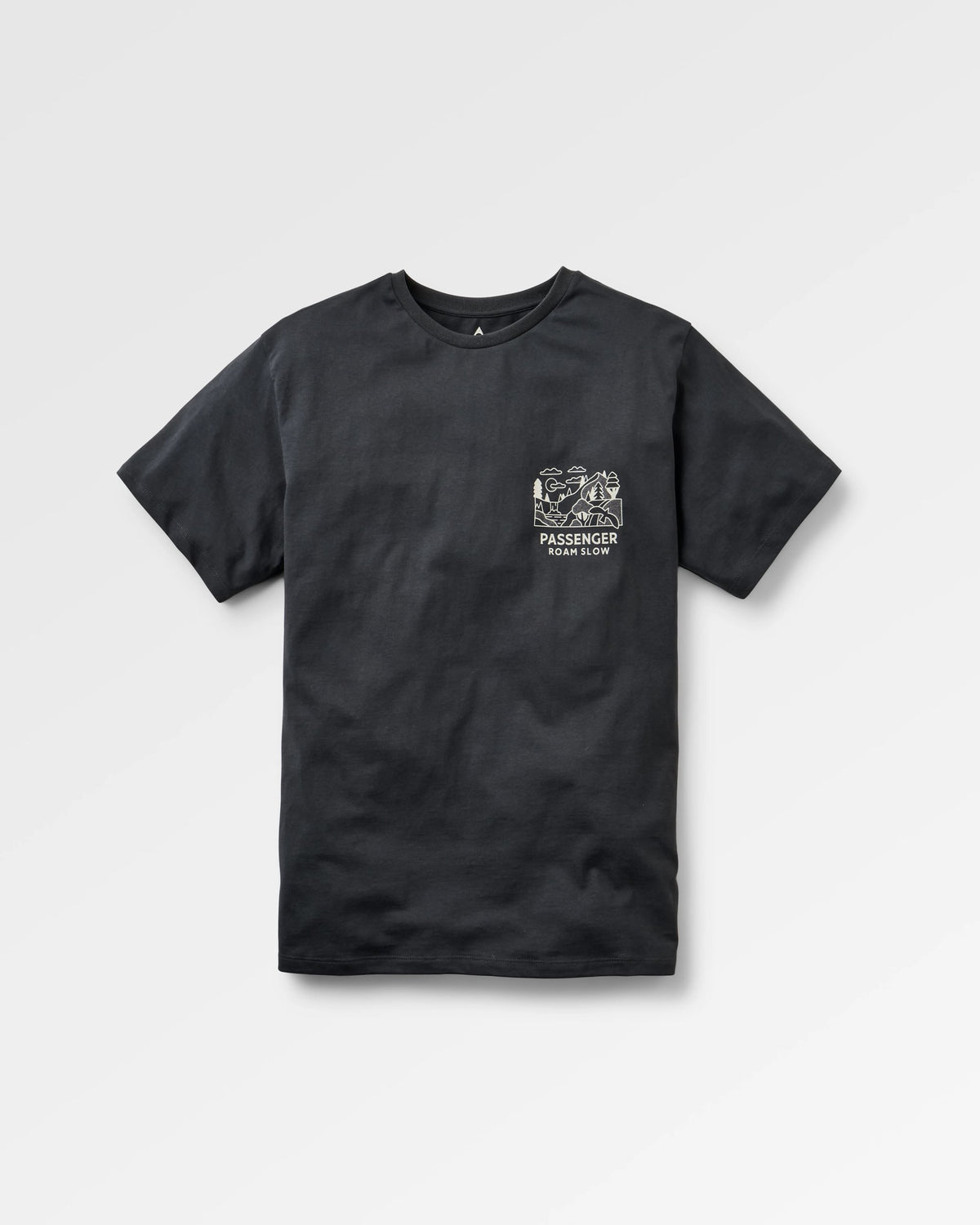 Roam Slow Men's T-Shirt - Black - Flatlay