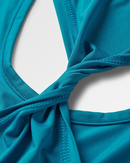 Twist Active Vest - Blue Pool - Flatlay