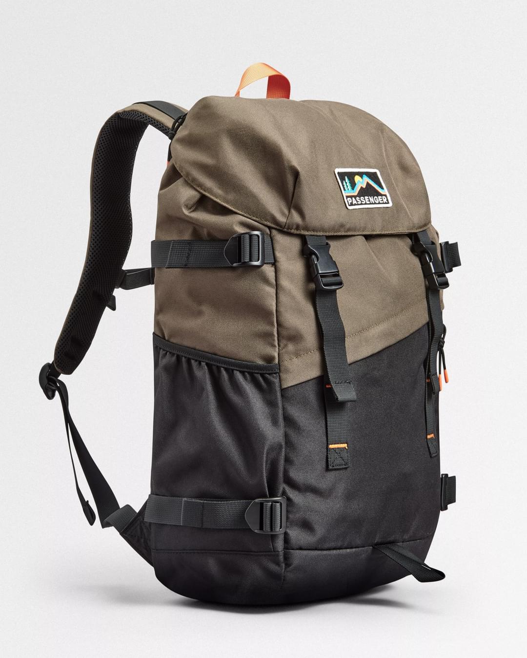 Boondocker 26L Backpack - Black/Khaki - Flatlay