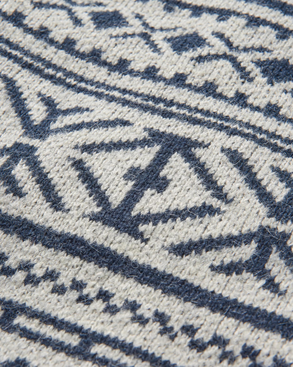 Cutback Fairisle Knitted Jumper - Grey Marl - Flatlay