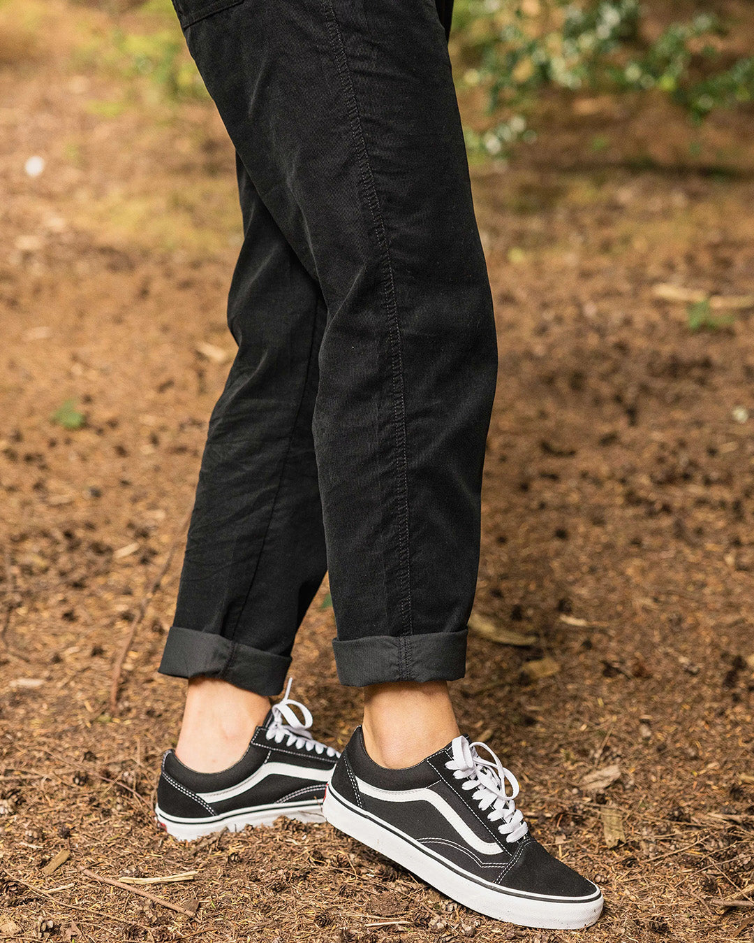 Compass Cord Trouser - Black - Lifestyle