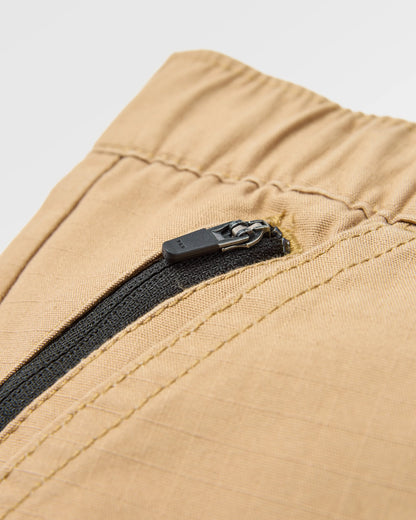 Rif-Raf Cotton Ripstop Short - Biscuit - Flatlay