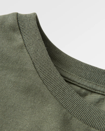 Escapism T-Shirt - Dusty Olive - Flatlay