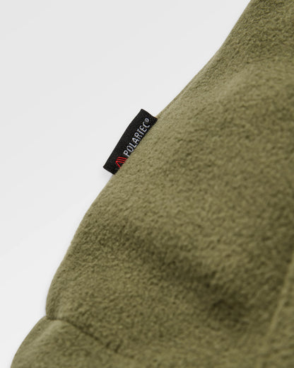 Woodland Hooded Polartec® Fleece - Black/Khaki - Flatlay