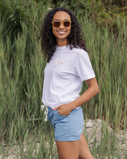 Santosa Twill Short - Blue Shadow - Lifestyle