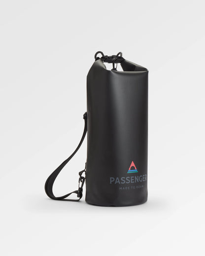 Tide 10L Dry Bag - Black - Flatlay