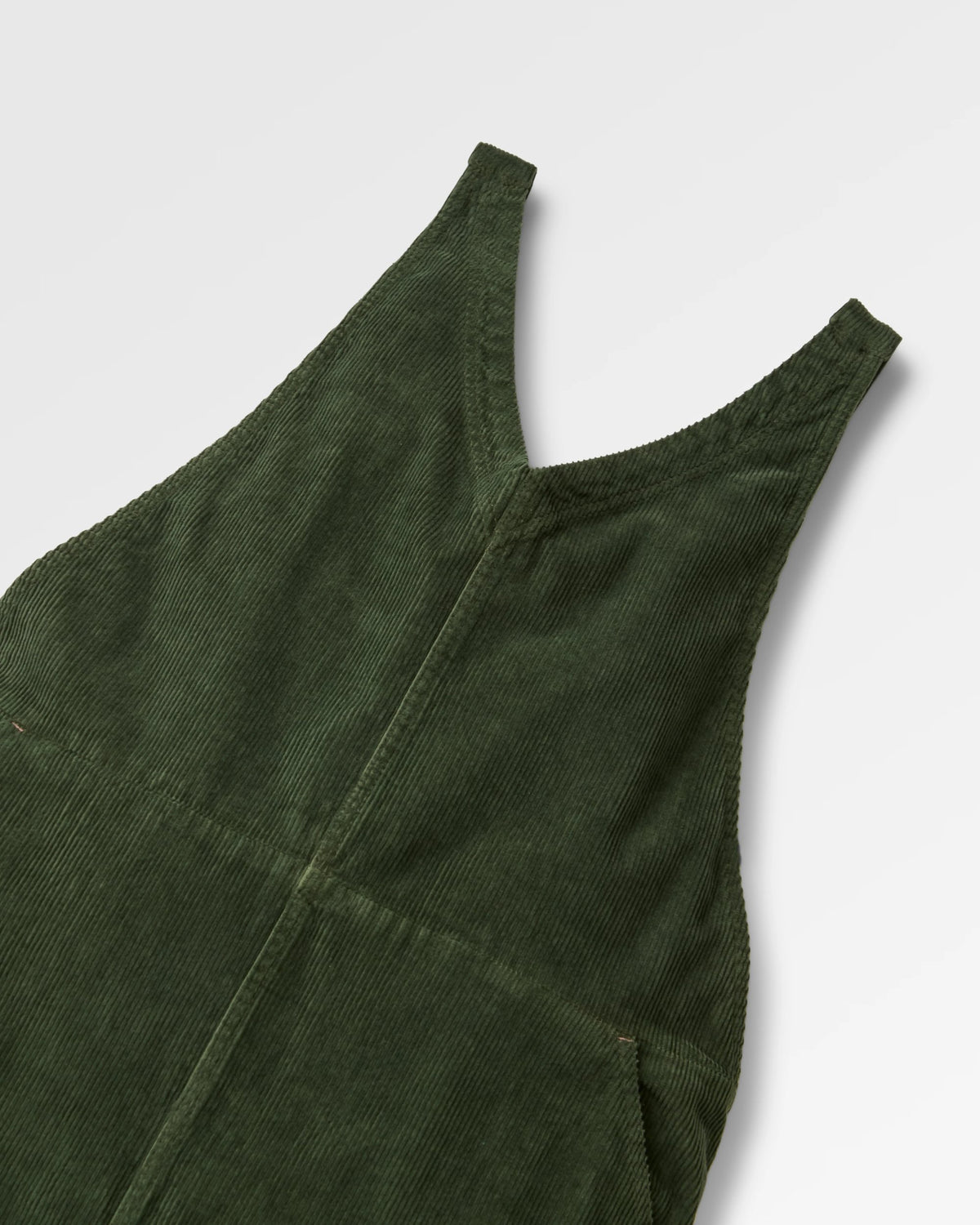 Refuel Cotton Cord Dungarees - Fir Tree - Flatlay