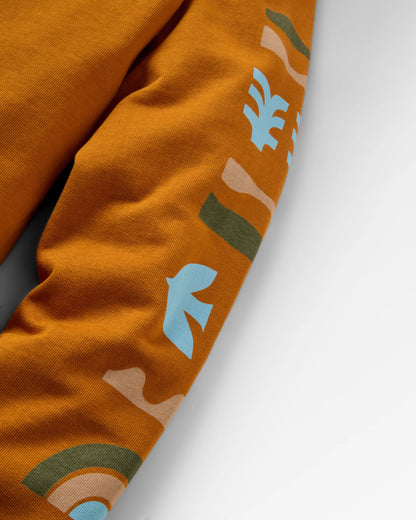 Papercut Sweatshirt - Retro Orange - Flatlay