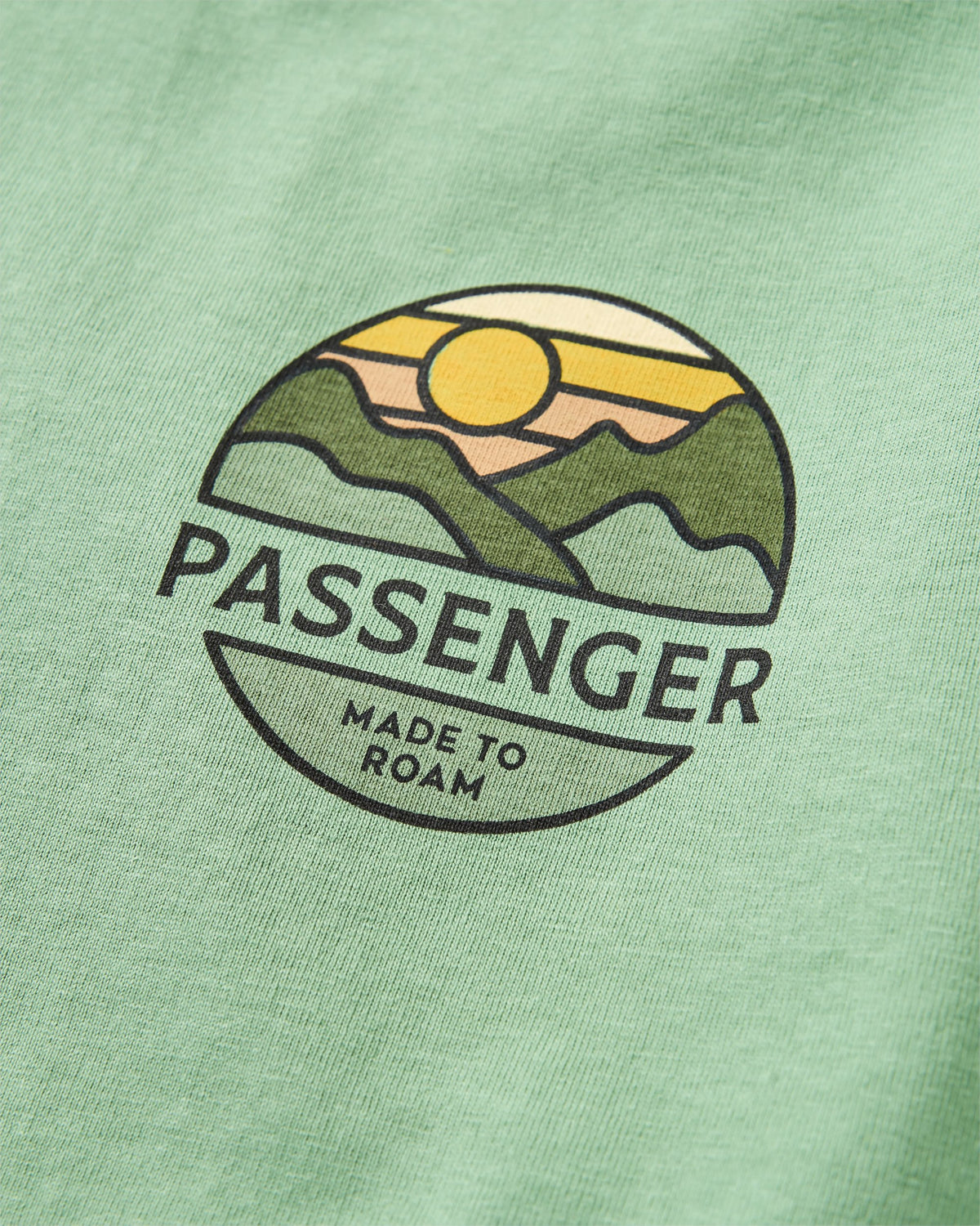 Laidback Relaxed Fit T-Shirt - Stem Green - Flatlay
