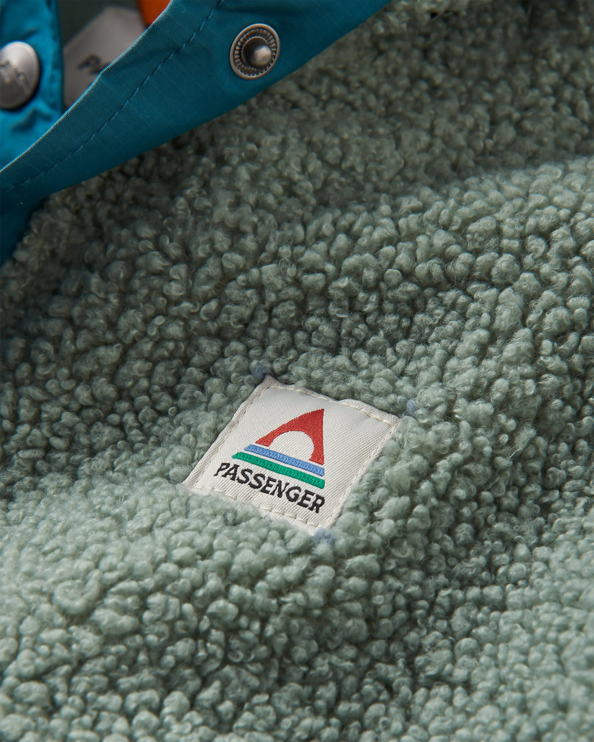 Calla Hooded Polar-Lined Fleece - Pistachio - Flatlay