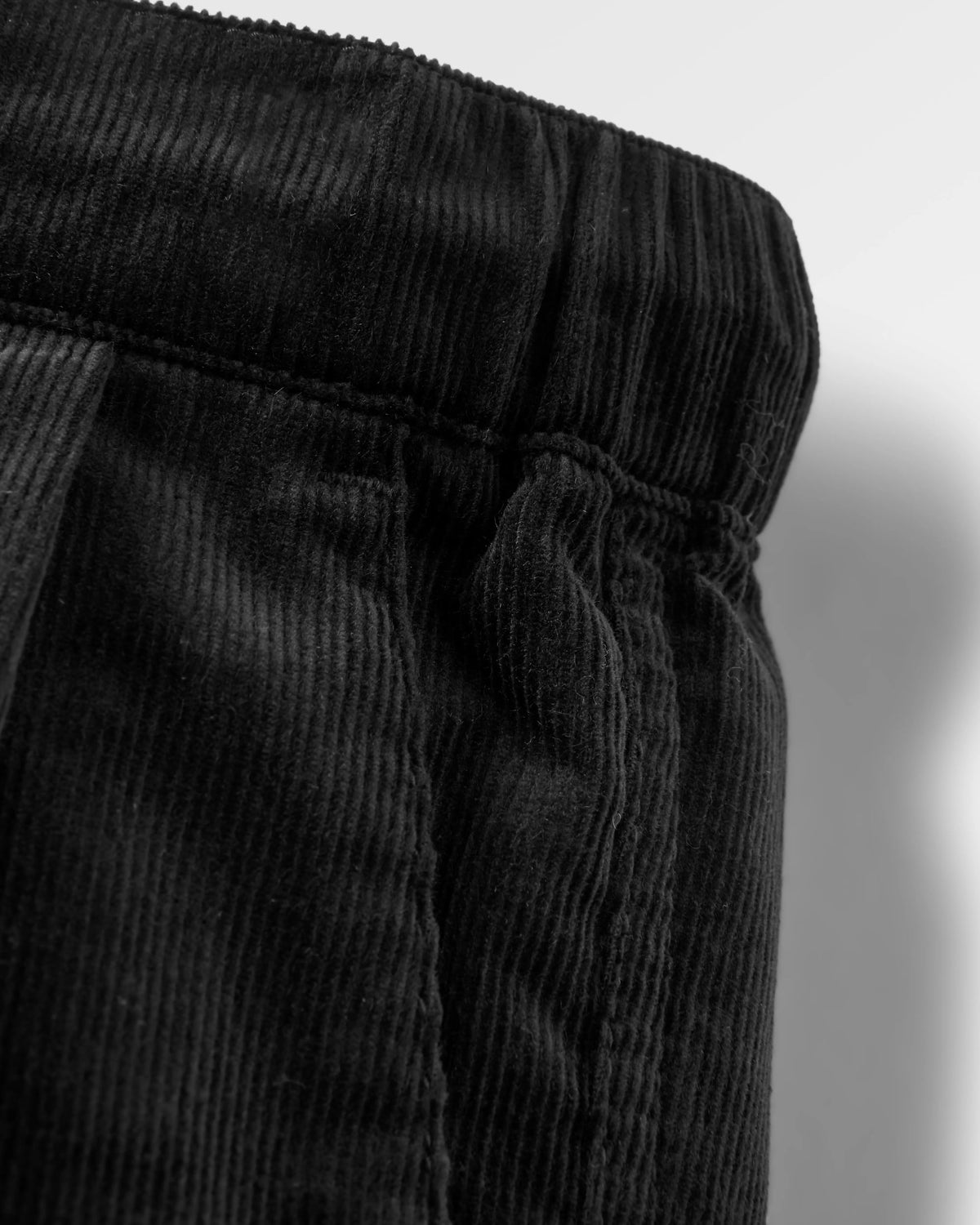 Compass Corduroy Trouser - Black - Flatlay