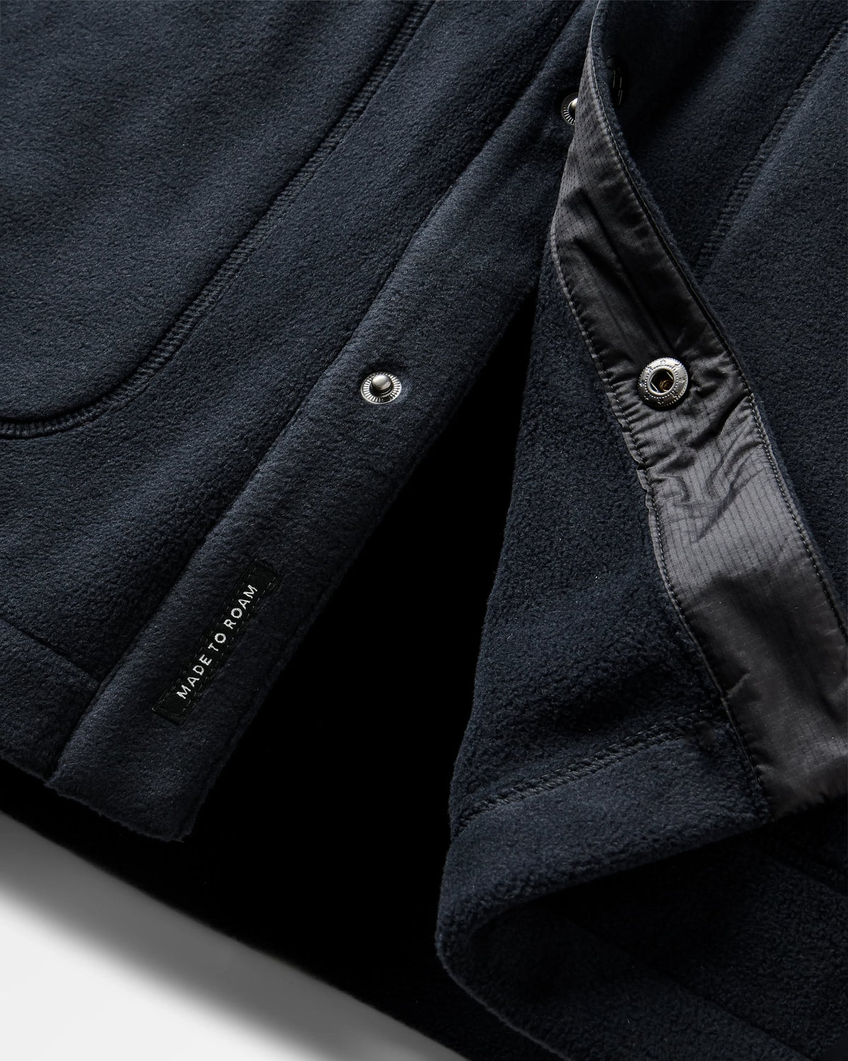 Adapt Polartec® Overshirt - Black - Flatlay